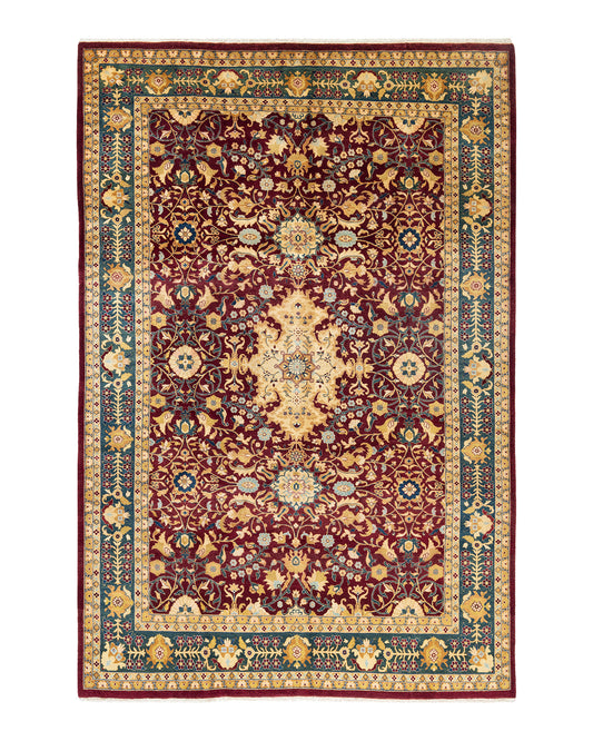Mogul, One-of-a-Kind Hand-Knotted Area Rug  - Red, 5' 10" x 8' 10"