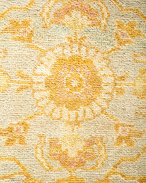 Eclectic, One-of-a-Kind Hand-Knotted Area Rug  - Light Blue,  8' 1" x 10' 4"
