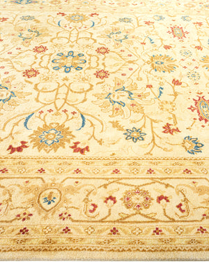 Eclectic, One-of-a-Kind Hand-Knotted Area Rug  - Ivory,  8' 1" x 10' 6"