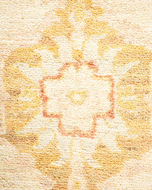 Eclectic, One-of-a-Kind Hand-Knotted Area Rug  - Ivory, 6' 3" x 9' 0"