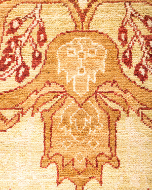 Eclectic, One-of-a-Kind Hand-Knotted Area Rug  - Yellow, 6' 3" x 9' 3"