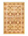 Eclectic, One-of-a-Kind Hand-Knotted Area Rug  - Yellow, 6' 3" x 9' 3"