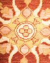 Eclectic, One-of-a-Kind Hand-Knotted Area Rug  - Orange, 6' 2" x 8' 10"