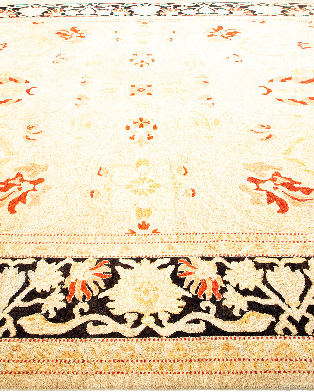 Eclectic, One-of-a-Kind Hand-Knotted Area Rug  - Ivory,  8' 1" x 9' 10"