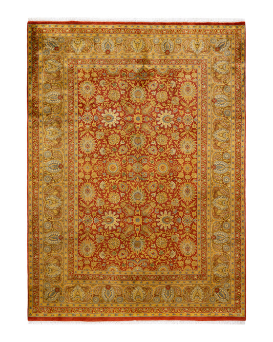 Mogul, One-of-a-Kind Hand-Knotted Area Rug  - Orange, 6' 2" x 8' 5"