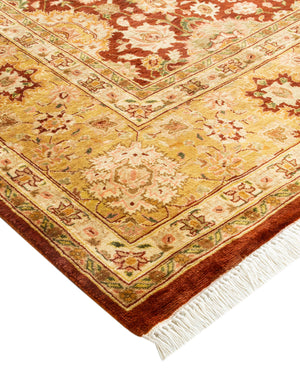 Mogul, One-of-a-Kind Handmade Area Rug  - Brown, 6' 1" x 9' 0"