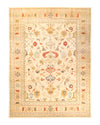 Eclectic, One-of-a-Kind Hand-Knotted Area Rug  - Ivory, 9' 1" x 12' 1"