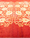 Eclectic, One-of-a-Kind Hand-Knotted Area Rug  - Red,  9' 2" x 11' 9"