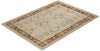 Eclectic, One-of-a-Kind Hand-Knotted Area Rug  - Light Blue, 6' 3" x 8' 5"