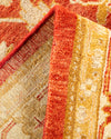 Eclectic, One-of-a-Kind Hand-Knotted Area Rug  - Orange, 5' 10" x 8' 9"
