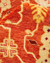 Eclectic, One-of-a-Kind Hand-Knotted Area Rug  - Orange, 5' 10" x 8' 9"