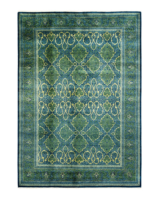 Mogul, One-of-a-Kind Hand-Knotted Area Rug  - Blue,  6' 1" x 8' 10"