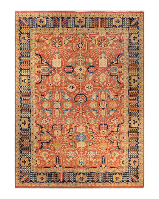 Mogul, One-of-a-Kind Hand-Knotted Area Rug  - Orange, 10' 3" x 14' 2"