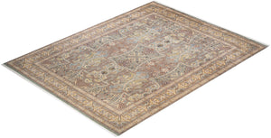 Mogul, One-of-a-Kind Hand-Knotted Area Rug  - Light Gray, 7' 10" x 10' 5"