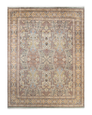 Mogul, One-of-a-Kind Hand-Knotted Area Rug  - Light Gray, 7' 10" x 10' 5"