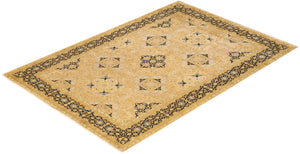 Mogul, One-of-a-Kind Hand-Knotted Area Rug  - Yellow, 6' 0" x 8' 10"