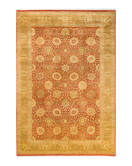 Mogul, One-of-a-Kind Hand-Knotted Area Rug  - Orange, 6' 0" x 8' 9"