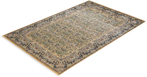 Mogul, One-of-a-Kind Hand-Knotted Area Rug  - Yellow, 6' 1" x 9' 1"