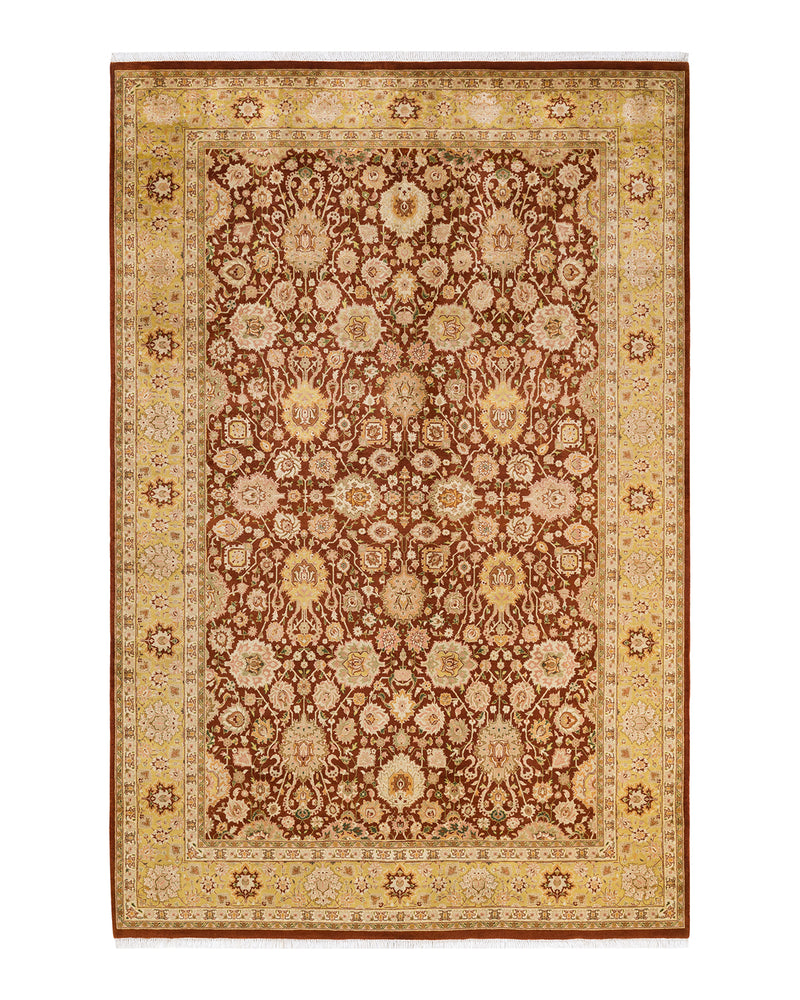 Mogul, One-of-a-Kind Hand-Knotted Area Rug  - Brown, 6' 1" x 9' 3"