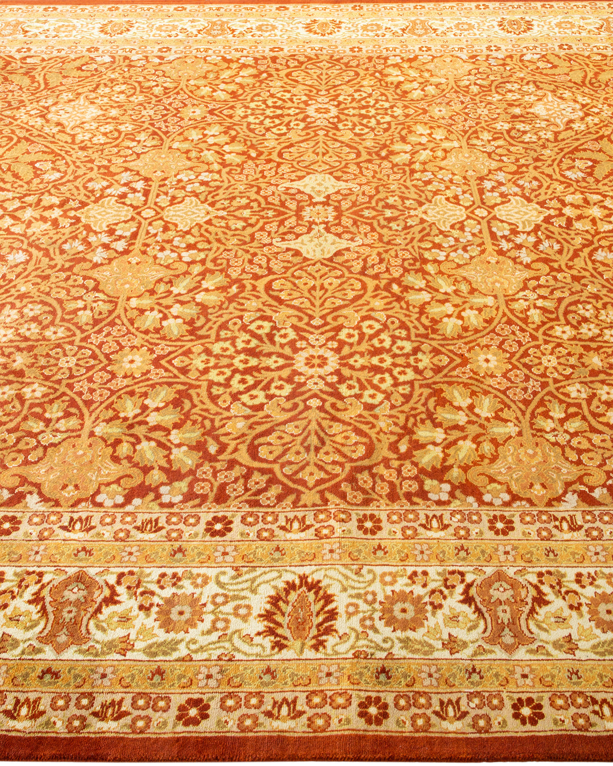 Mogul, One-of-a-Kind Hand-Knotted Area Rug  - Orange, 6' 3" x 9' 4"