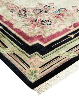 Mogul, One-of-a-Kind Handmade Area Rug  - Black, 6' 2" x 9' 1"