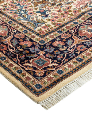 Mogul, One-of-a-Kind Hand-Knotted Area Rug  - Ivory, 6' 1" x 8' 10"