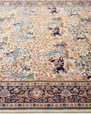 Mogul, One-of-a-Kind Hand-Knotted Area Rug  - Ivory, 6' 1" x 8' 10"