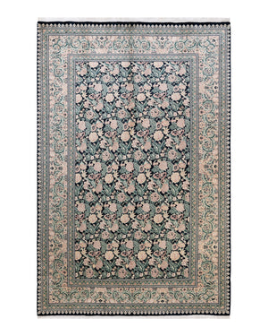 Mogul, One-of-a-Kind Hand-Knotted Area Rug  - Black, 6' 1" x 9' 5"