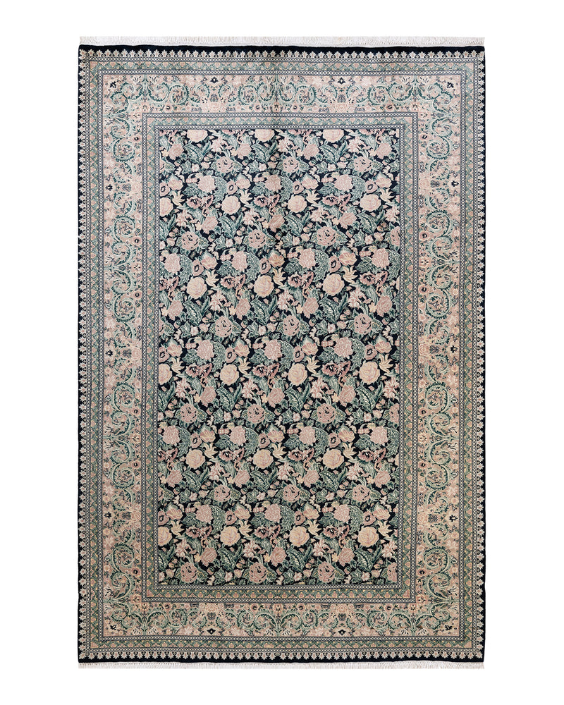 Mogul, One-of-a-Kind Hand-Knotted Area Rug  - Black, 6' 1