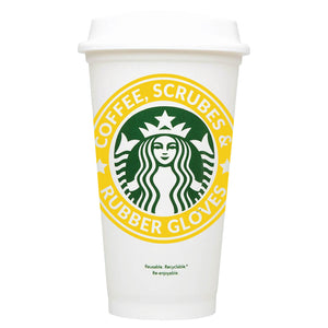 Coffee, Scrubs & Rubber Gloves Starbucks Hot Cup